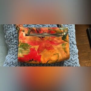 Patricia Nash Multicolor Floral Leather Crossbody Bag. Excellent condition.